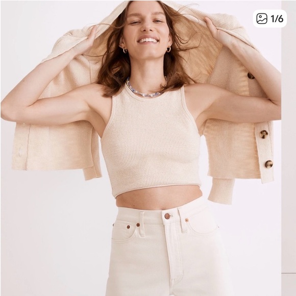 Madewell Tops - Madewell Cropped Knit Tank